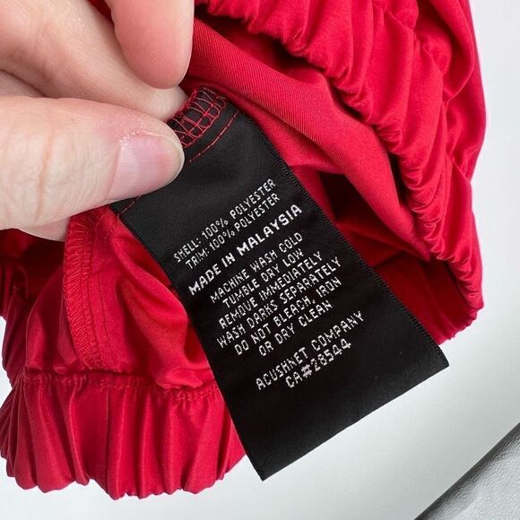 FootJoy Men's Windbreaker Golf Jacket Elastic Hem Long Sleeve Pullover Red XL - Picture 5 of 9